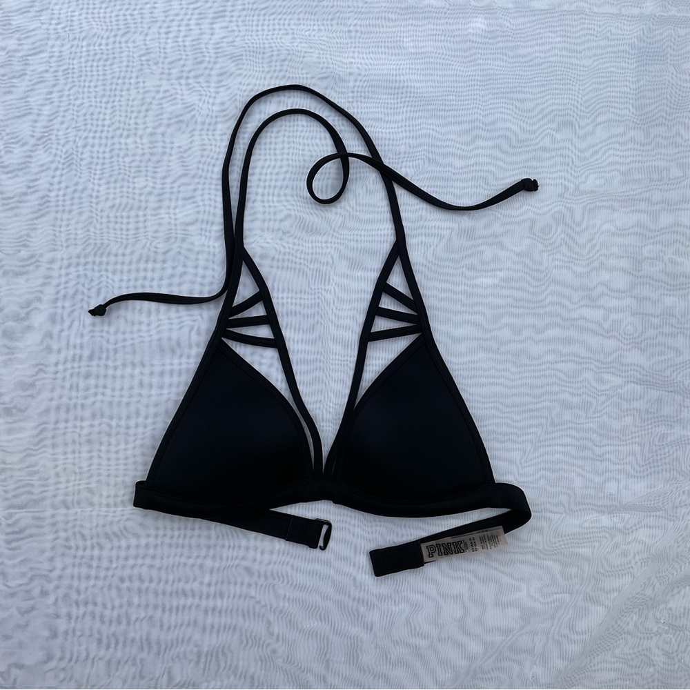 black bikini top